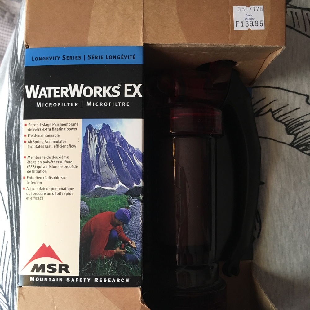 MSR water filter